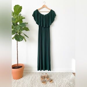 Elegant Green Maxi Dress
